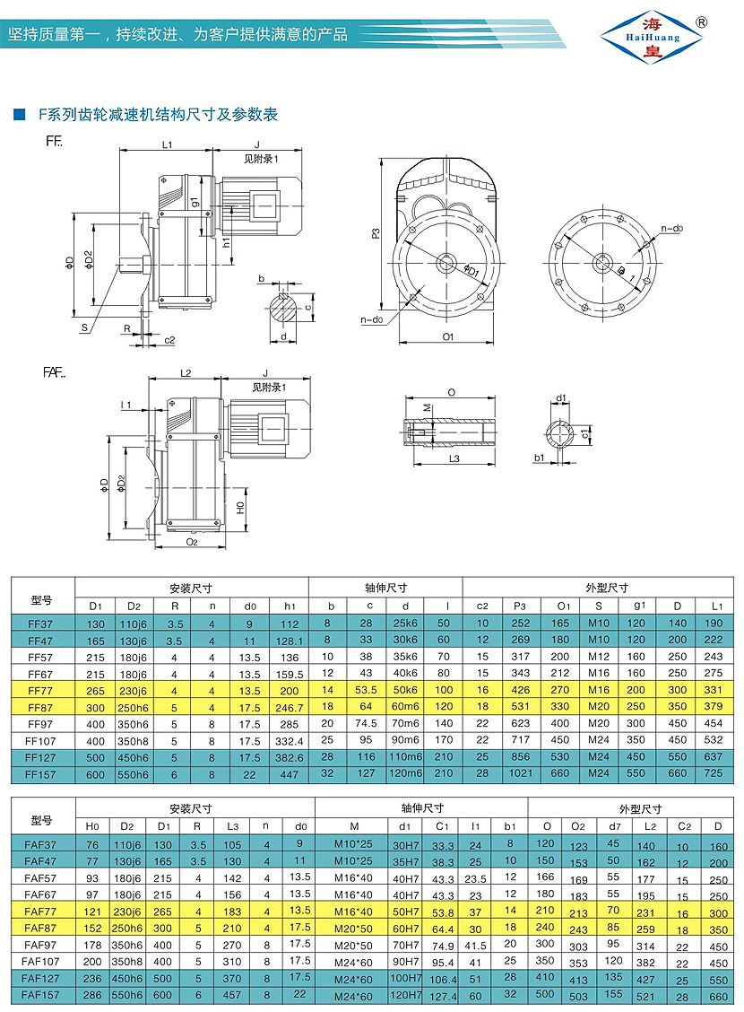 F系列齿轮减速机